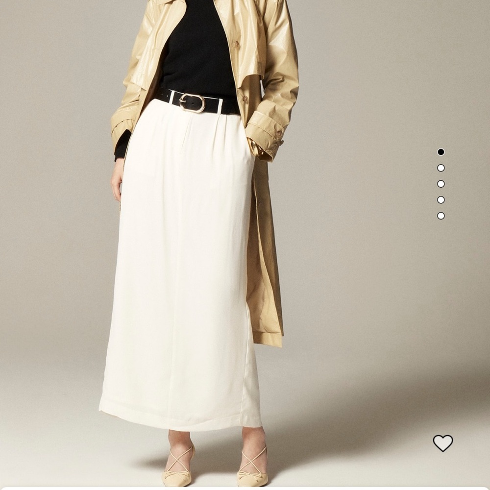 Trouser maxi skirt in viscose crepe from J.Crew